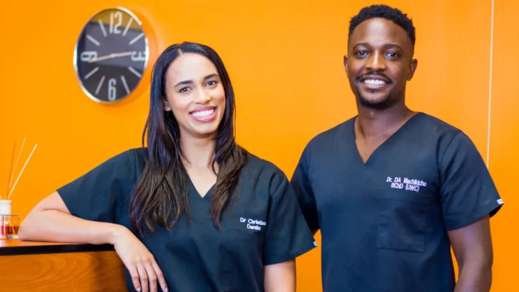 Dr Daniel Machikicho and Dr Bernie at Mac Dental Studio